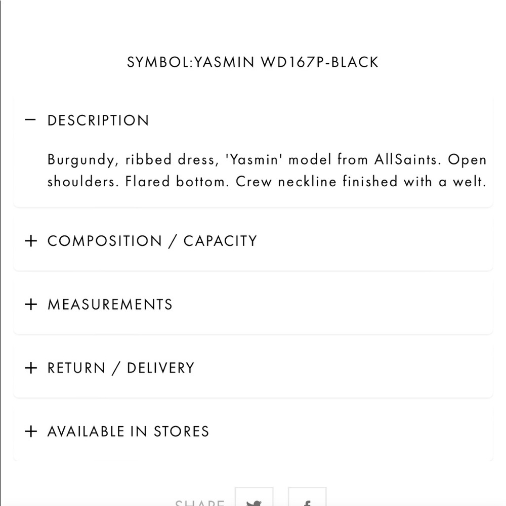 NEW • AllSaints • Yasmine Knit Open Shoulder MIDI Dress Black Medium Womens - Picture 5 of 7